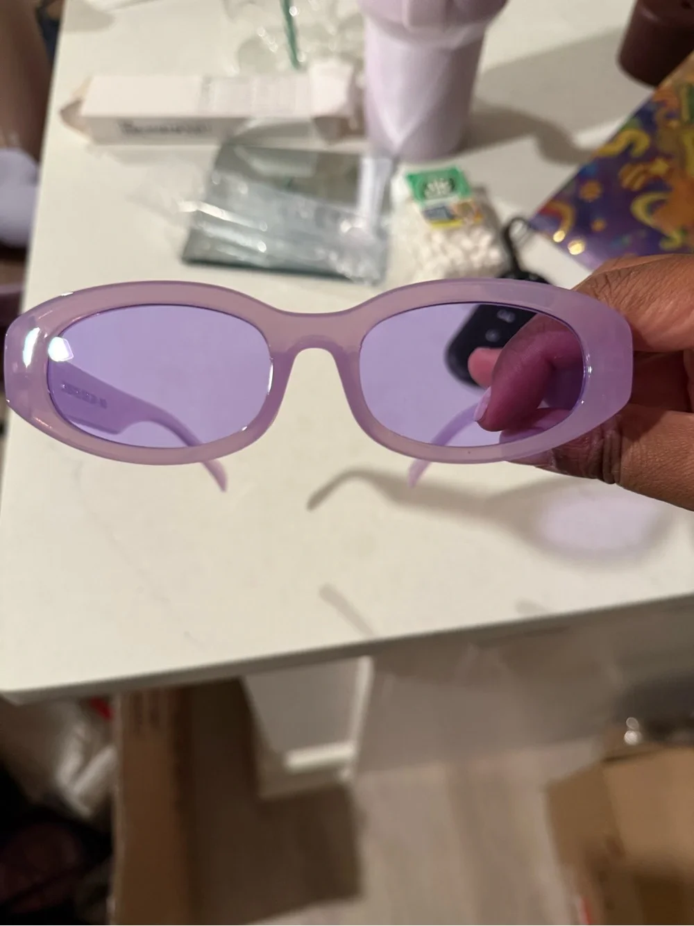 Purple Oval Women's Sunglasses